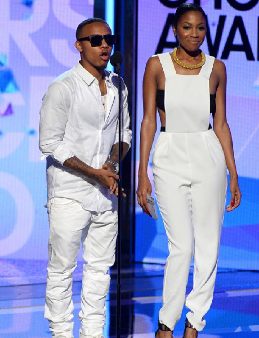 Bow Wow und Tiki Caldwell kamen im Partnerlook und durften gemeinsam eine Laudatio halten