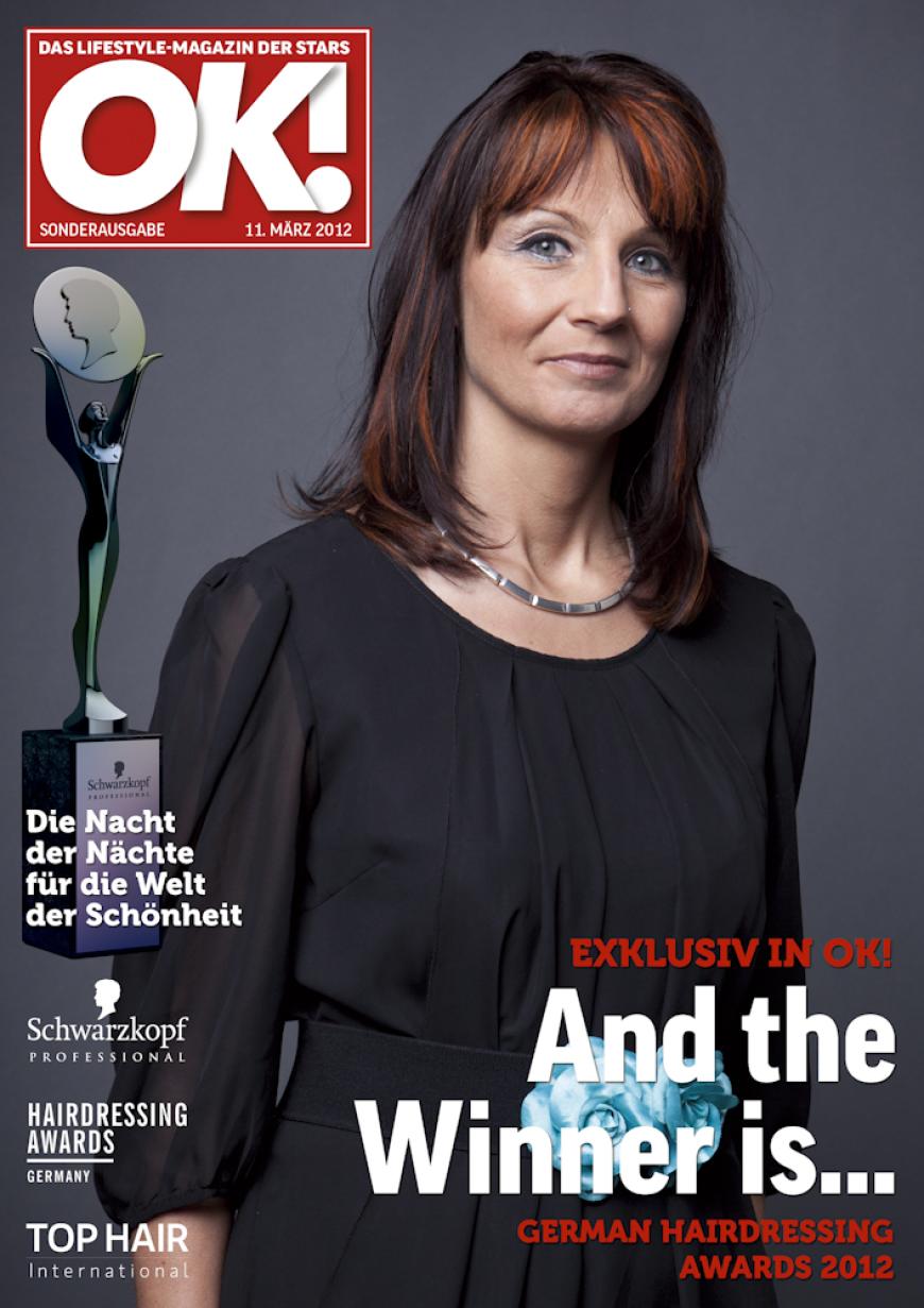 Einmal im Leben das Cover der OK! zieren! Für die Gäste des „German Hairdressing Award 2012“ wurde dieses Traum Wirklichkeit. Jeder Gast des Gala-Abends konnte an einem persönlichen OK! Fotoshooting teilnehmen - und die tollen Ergebnisse sehen Sie hier! Viel Spaß beim Durchklicken!