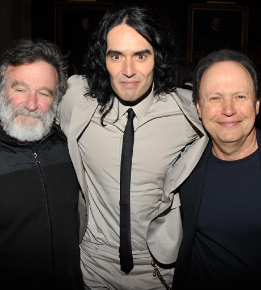 Cooles Comedy-Trio: Robin Williams, Russell Brand und Billy Crystal