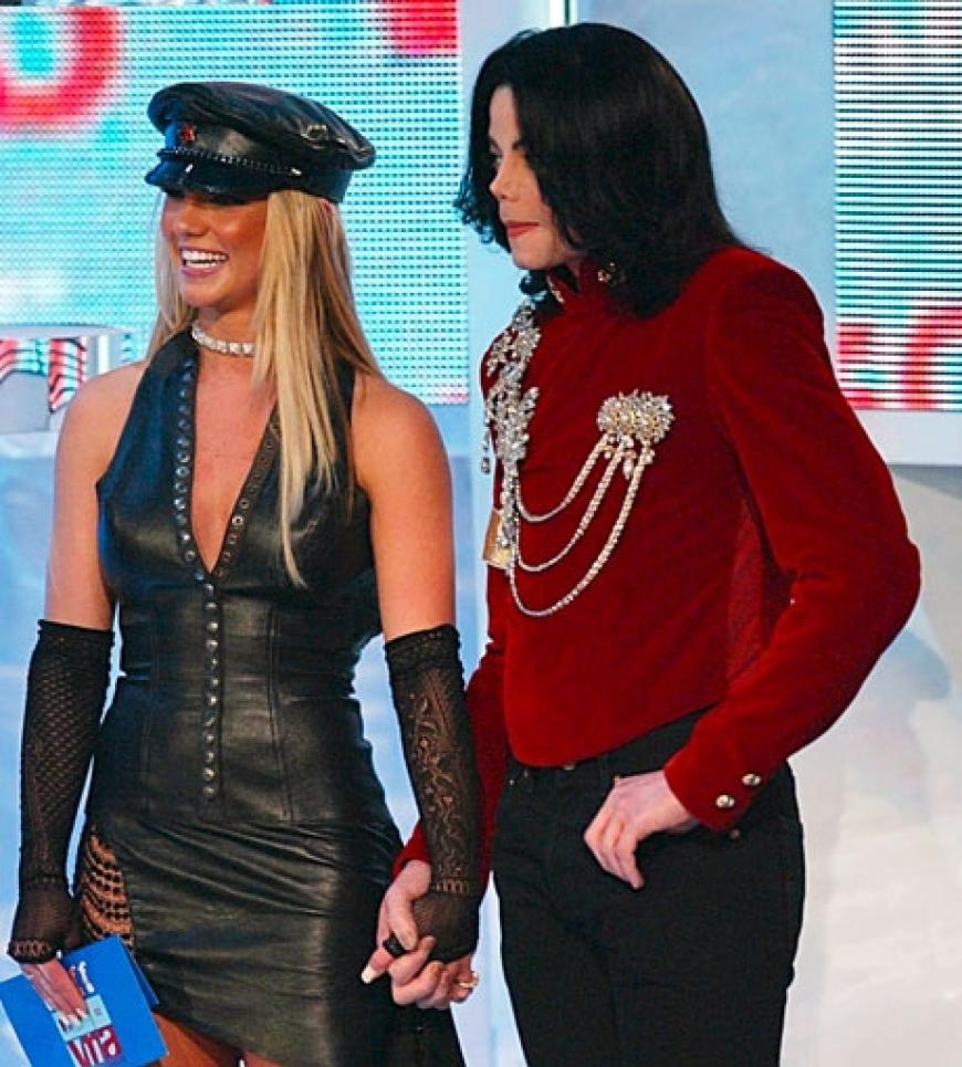 Michael Jackson mit Sängerin Britney Spears