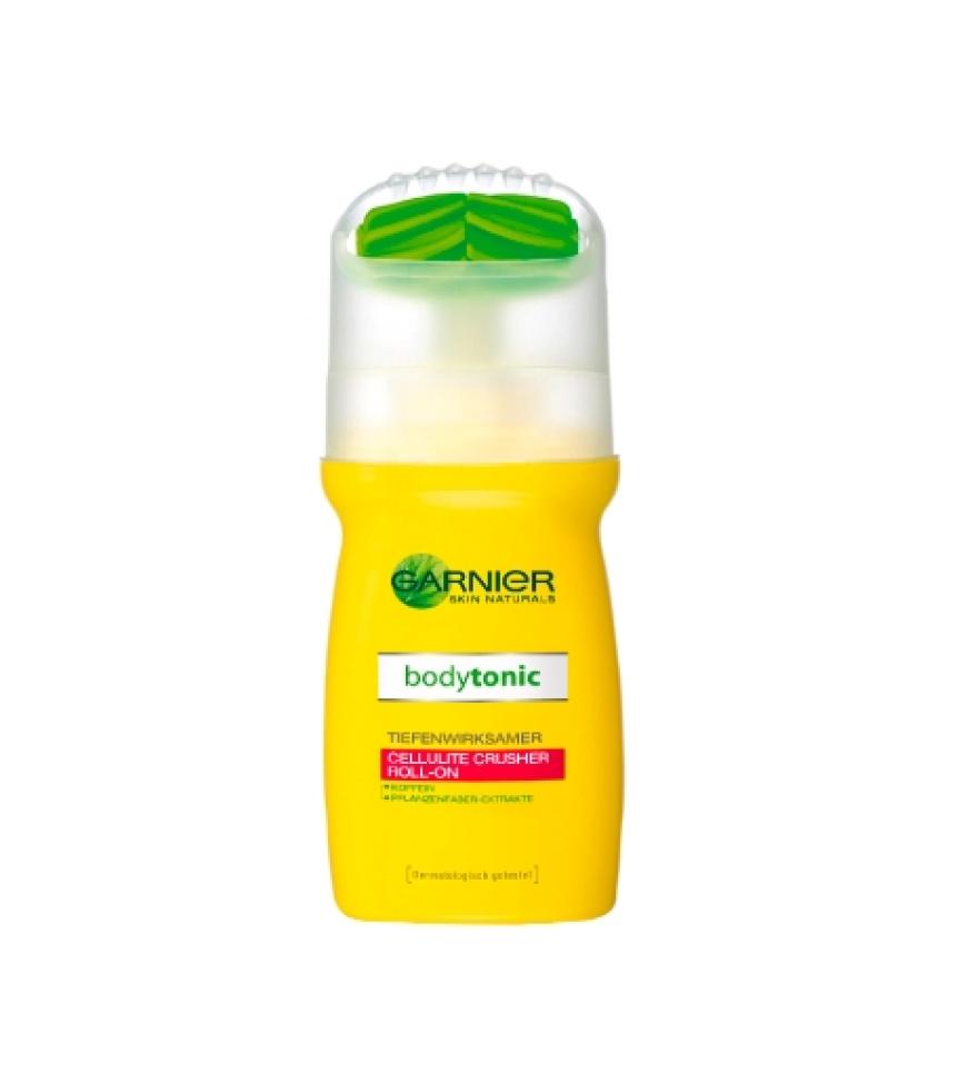 Koffein-Kick: Fördert die Durchblutung:
Bodytonic Tiefenwirksamer Cellulite Crusher Roll-On von Garnier, ca. 12 Euro