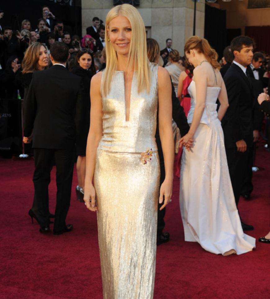 Gwyneth Paltrow glänzte in Calvin Klein Collection