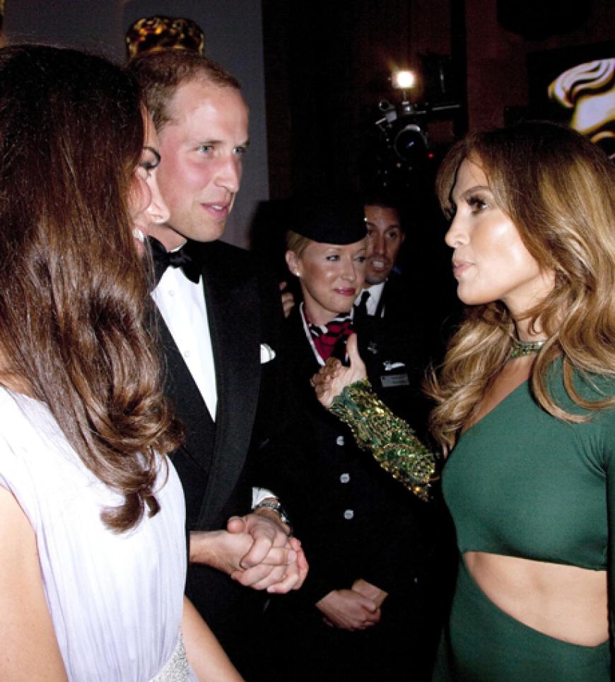 Popstar meets Royals: Jennifer Lopez mit Kate und William