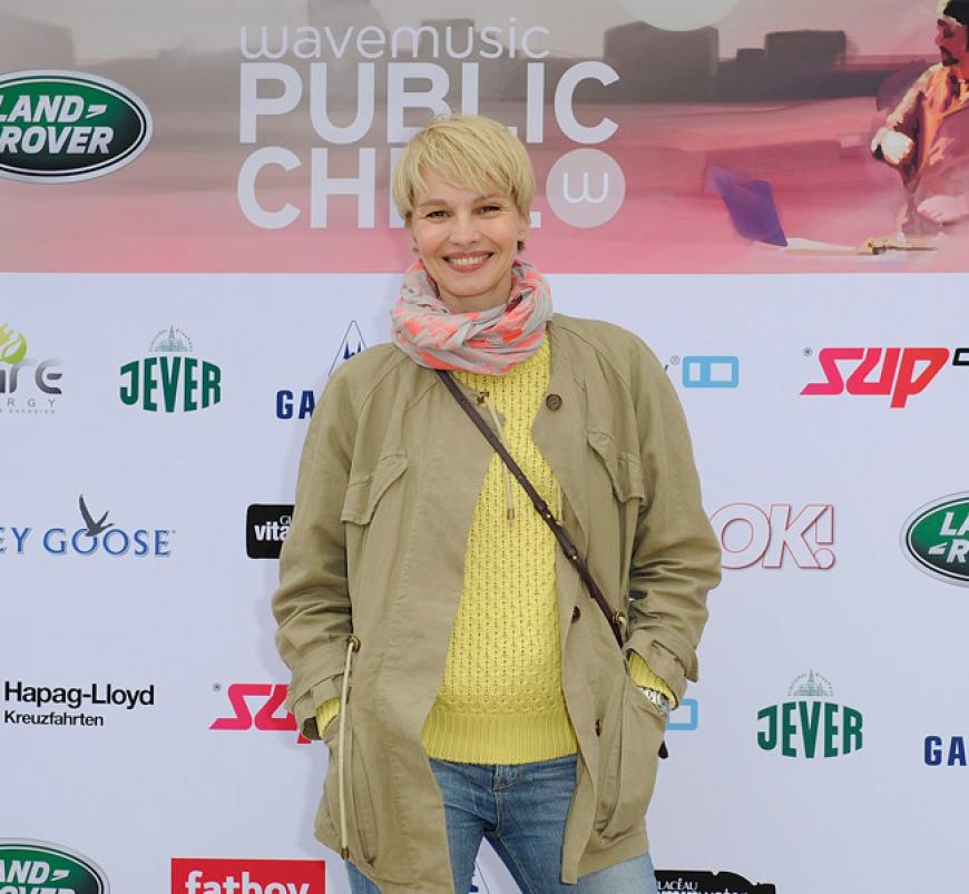 Auch Moderatorin Susan Atwell wollte bei dem Event nicht fehlen