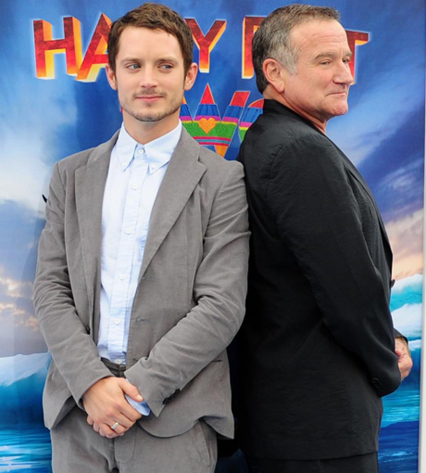 Kopf an Kopf: Elijah Wood und Robin Williams