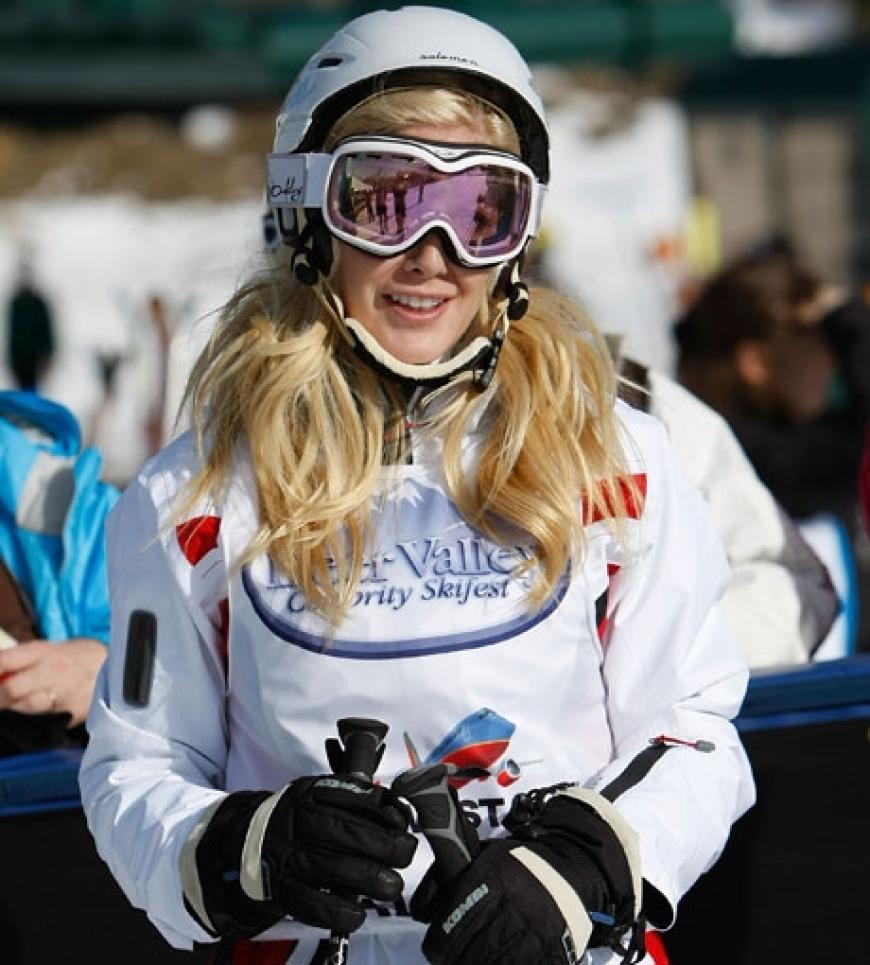 Heidi Montag auf der Piste