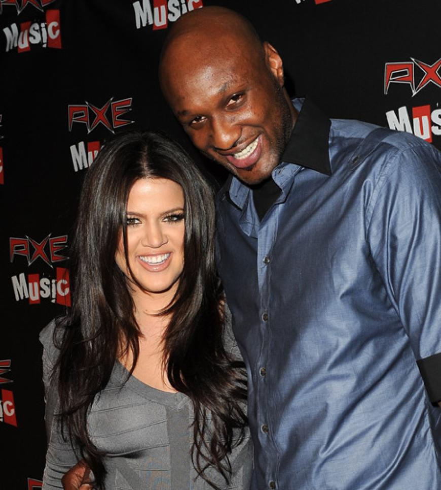 Khloé Kardashian mit ihrem Mann Lamar Odom Khloé Kardashian mit ihrem Mann Lamar Odom