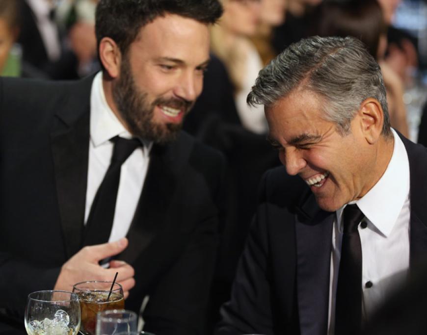Ben Affleck und George Clooney amüsieren sich hingegen prächtig