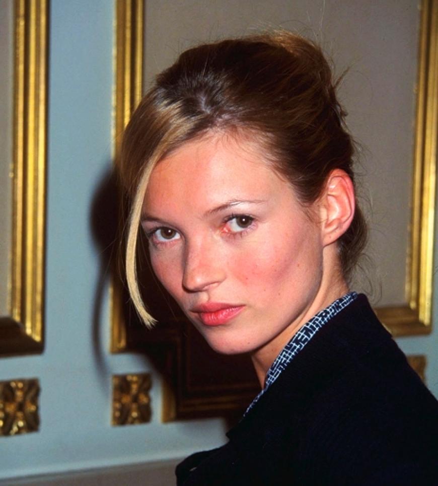 Topmodel Kate Moss - bereits mit 14 wurde sie am New Yorker JFK Flughafen von einer Modelagentur entdeckt