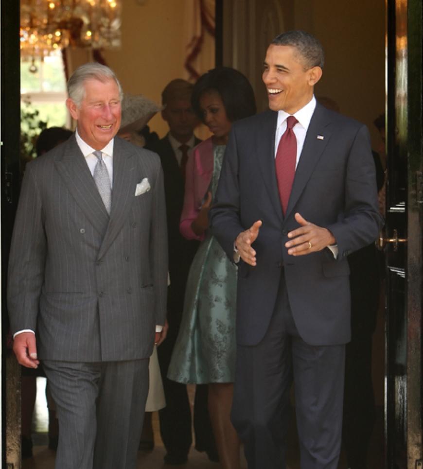 Auch mit Prinz Charles versteht sich Barack Obama bestens