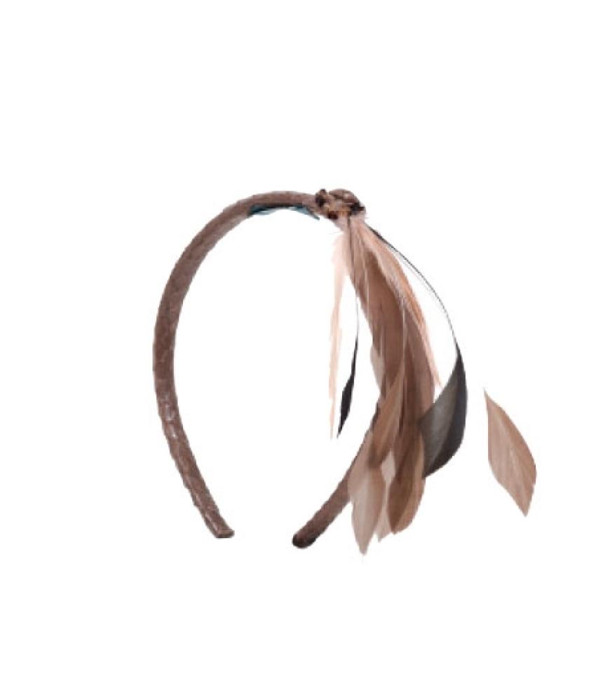 Haarreif mit Federschmuck von Salon, ca. 95 Euro
