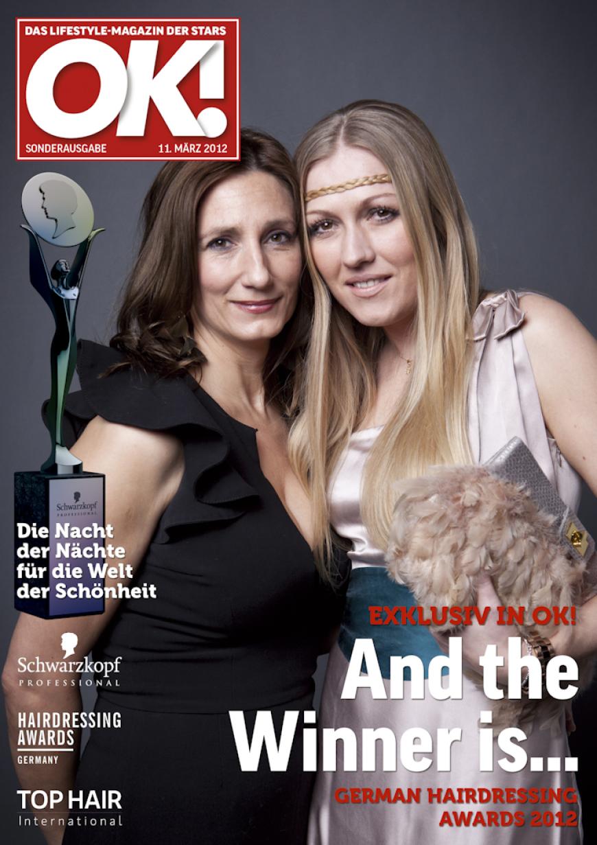 Einmal im Leben das Cover der OK! zieren! Für die Gäste des „German Hairdressing Award 2012“ wurde dieses Traum Wirklichkeit. Jeder Gast des Gala-Abends konnte an einem persönlichen OK! Fotoshooting teilnehmen - und die tollen Ergebnisse sehen Sie hier! Viel Spaß beim Durchklicken!