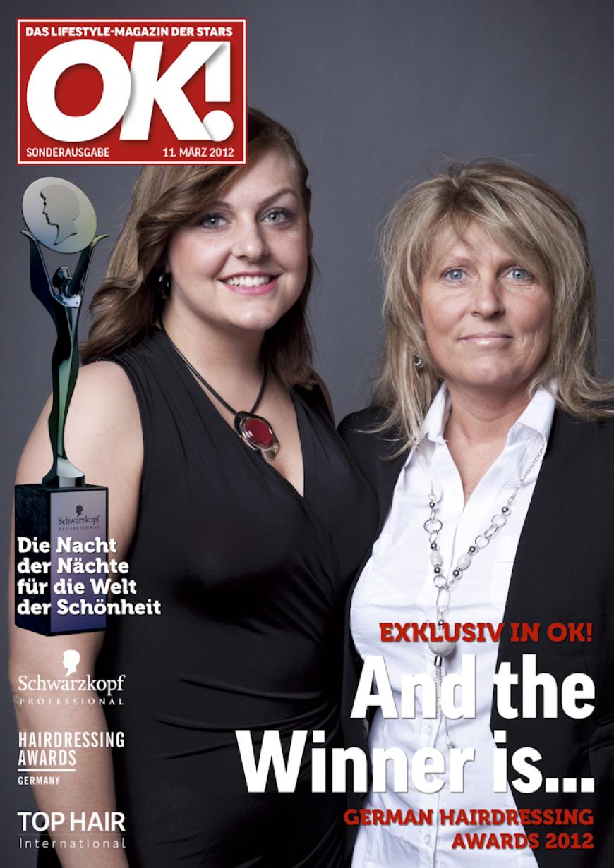 Einmal im Leben das Cover der OK! zieren! Für die Gäste des „German Hairdressing Award 2012“ wurde dieses Traum Wirklichkeit. Jeder Gast des Gala-Abends konnte an einem persönlichen OK! Fotoshooting teilnehmen - und die tollen Ergebnisse sehen Sie hier! Viel Spaß beim Durchklicken!