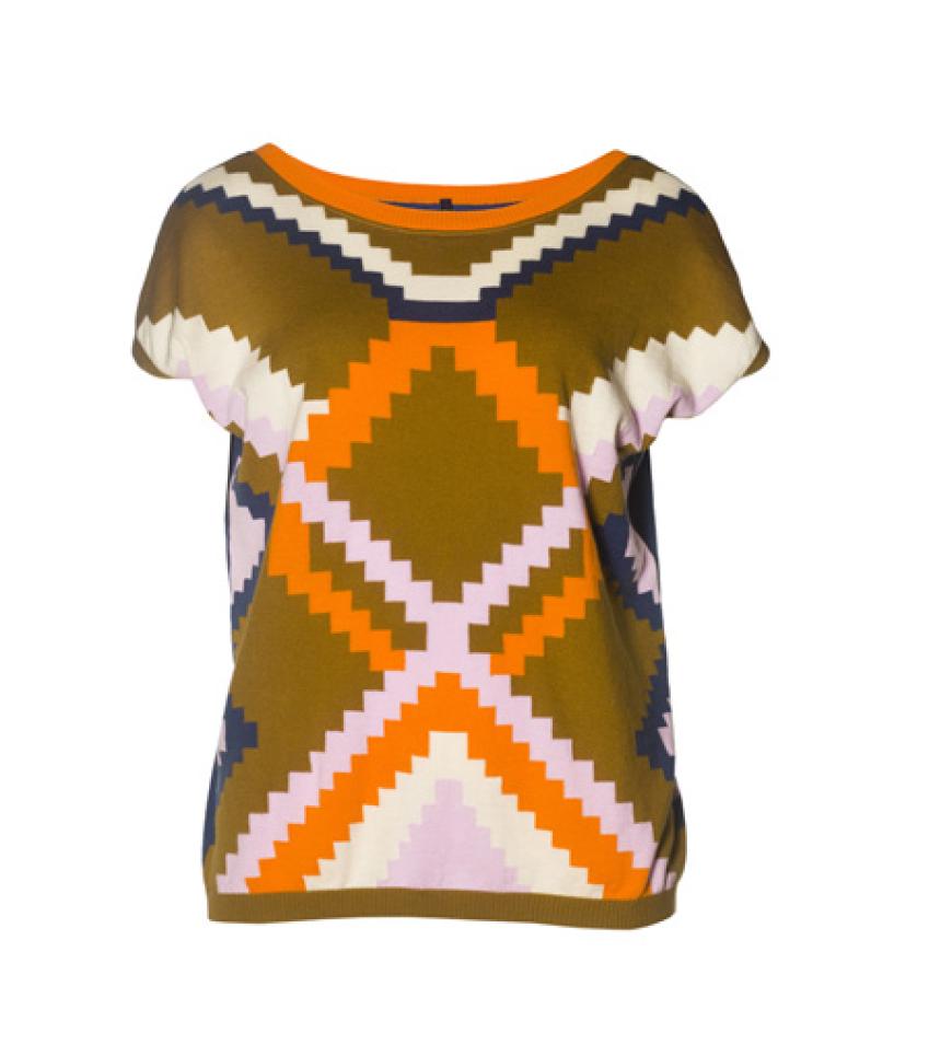 T-Shirt mit Ikat-Print von Benetton, ca. 50 Euro