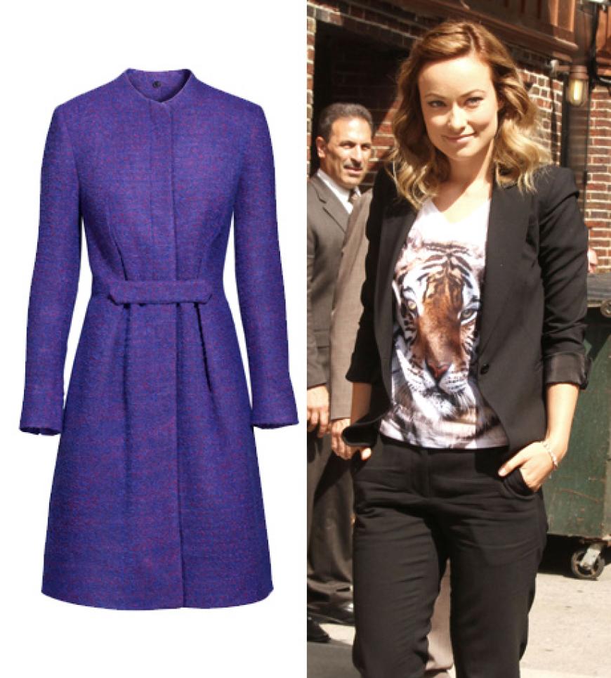 Olivia Wilde mag es günstig: âMäntel von H&M sind preiswert und haben das gewisse Etwas, ein besonderes Detail zum Beispiel. Sie machen ein schlichtes Etuikleid gleich viel interessanter.