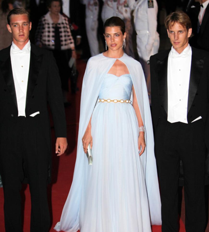 Hübsches Trio: Piere, Andrea und Charlotte Casiraghi