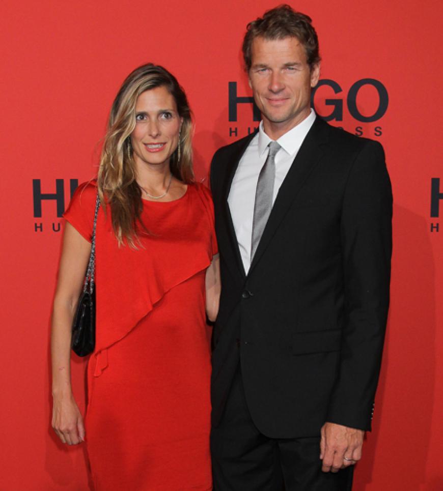 Jens Lehmann kam mit Ehefrau Conny