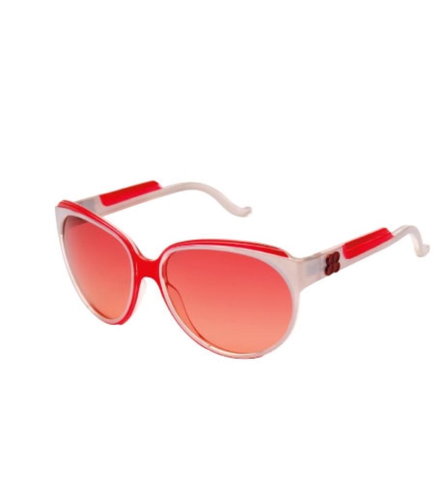 Ausgefallen: Sonnenbrille mit Farbakzenten von Balenciaga, ca. 250 Euro