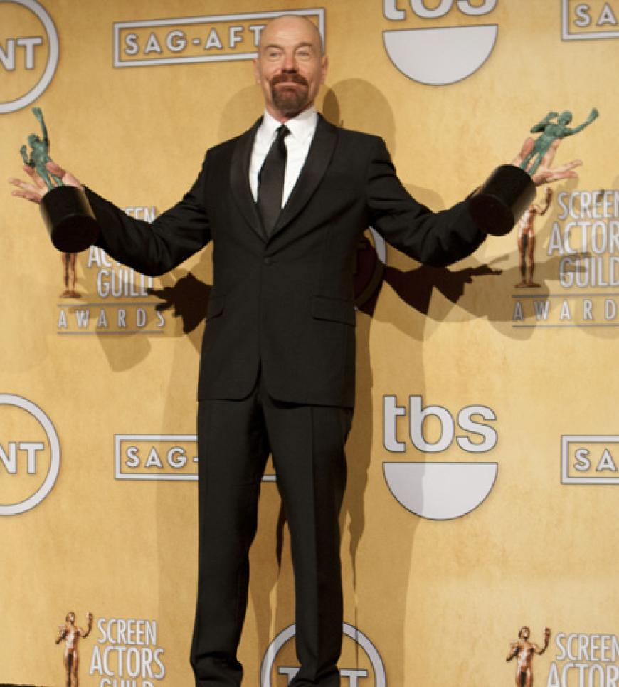 So sehen Sieger aus: Bryan Cranston erhielt den SAG-Award für seine Rolle in