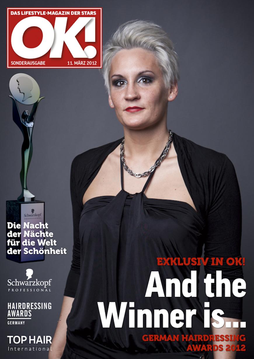 Einmal im Leben das Cover der OK! zieren! Für die Gäste des „German Hairdressing Award 2012“ wurde dieses Traum Wirklichkeit. Jeder Gast des Gala-Abends konnte an einem persönlichen OK! Fotoshooting teilnehmen - und die tollen Ergebnisse sehen Sie hier! Viel Spaß beim Durchklicken!