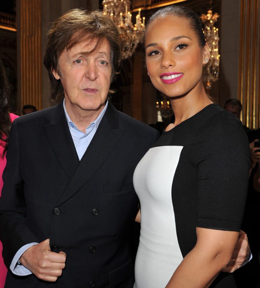 Paul McCartney und Alicia Keys bei der Show von Pauls Tochter Stella McCartney