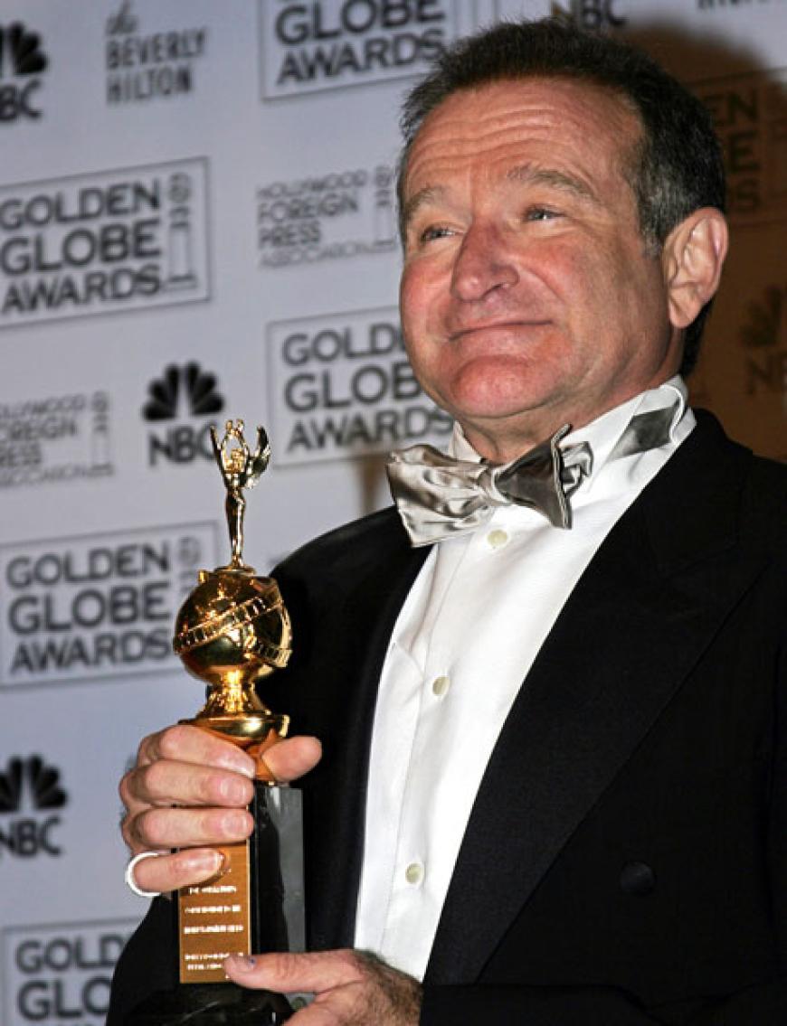 Am 16. Januar 2005 nach der Verleihung der Golden Globes in Beverly Hills. Der Sieger stand schon vorab fest: Robin Williams wird für sein außergewöhnliches Engagement für die Unterhaltungsbranche ausgezeichnet