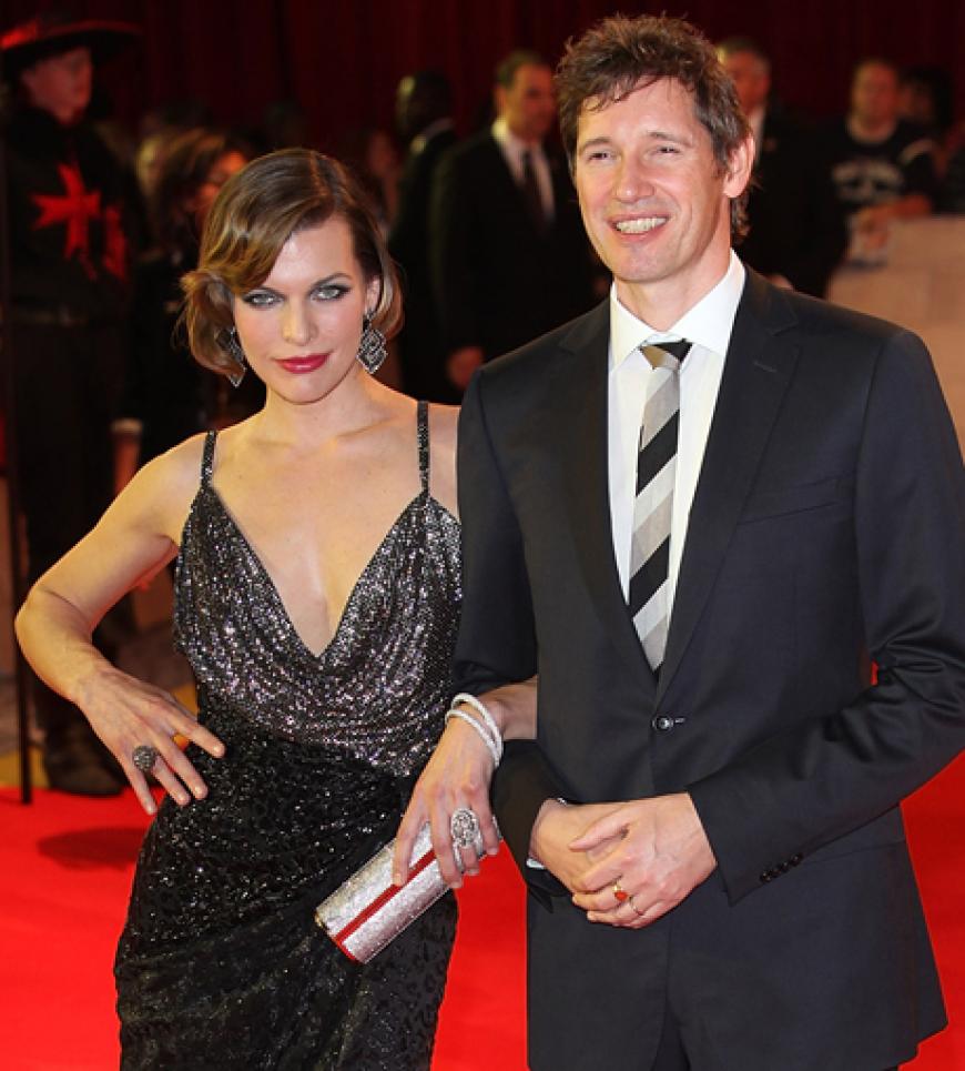 Schauspielerin Milla Jovovich kam gemeinsam mit ihrem Lebensgefähten Paul W. Anderson, der übrigens Regie führte, zur Premiere nach London