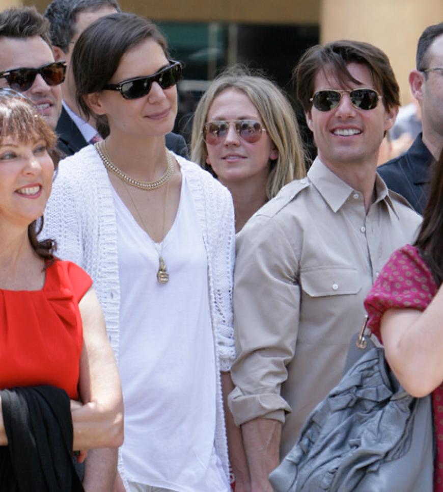 Damals noch vereint: Katie Holmes und Tom Cruise bei Diaz' Verleihung auf dem Walk of Fame