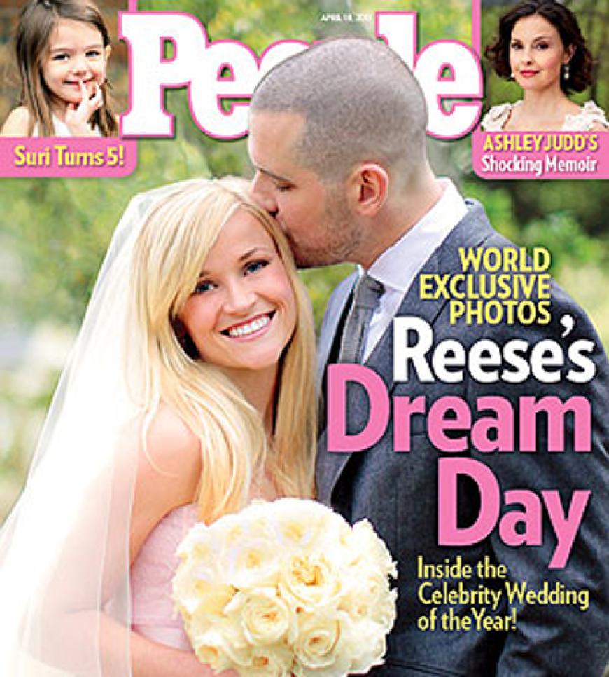 Die Hochzeit mit Jim Toth war für Reese Witherspoon die zweite. Im April gab sich das Paar das Ja-Wort