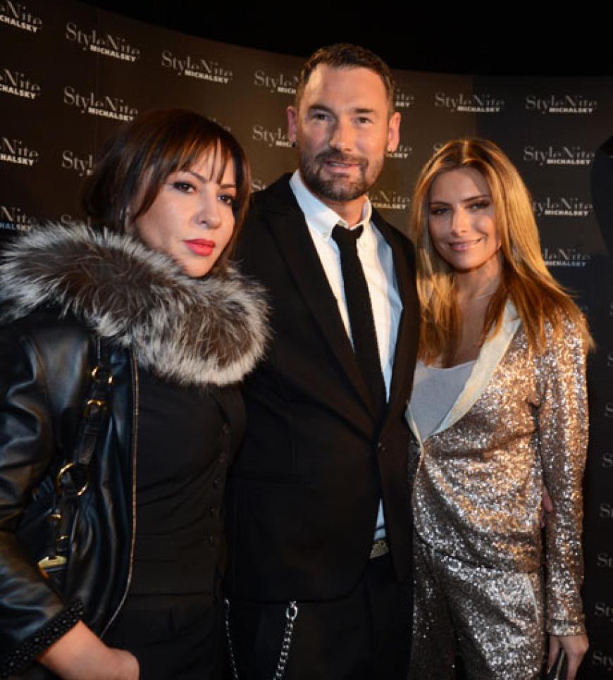 Auch Simone und Sophia Thomalla verstehen sich prächtig mit dem Designer