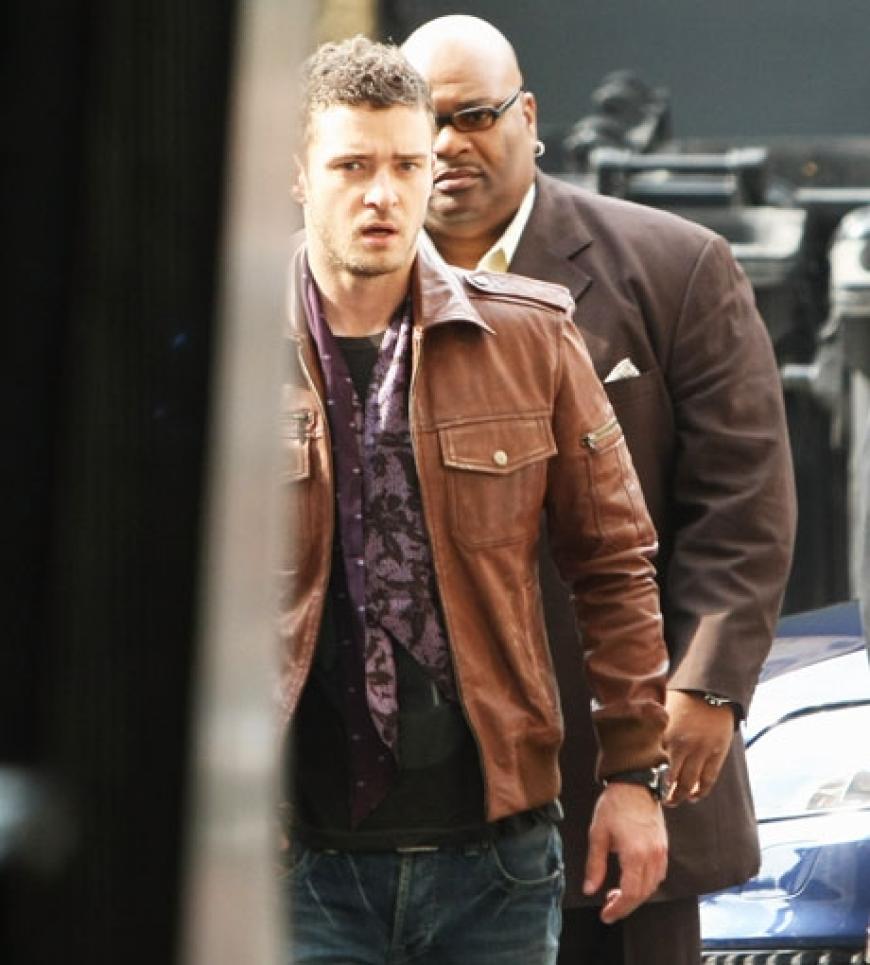 Justin Timberlake bei seinem Kurzauftritt in Berlin
