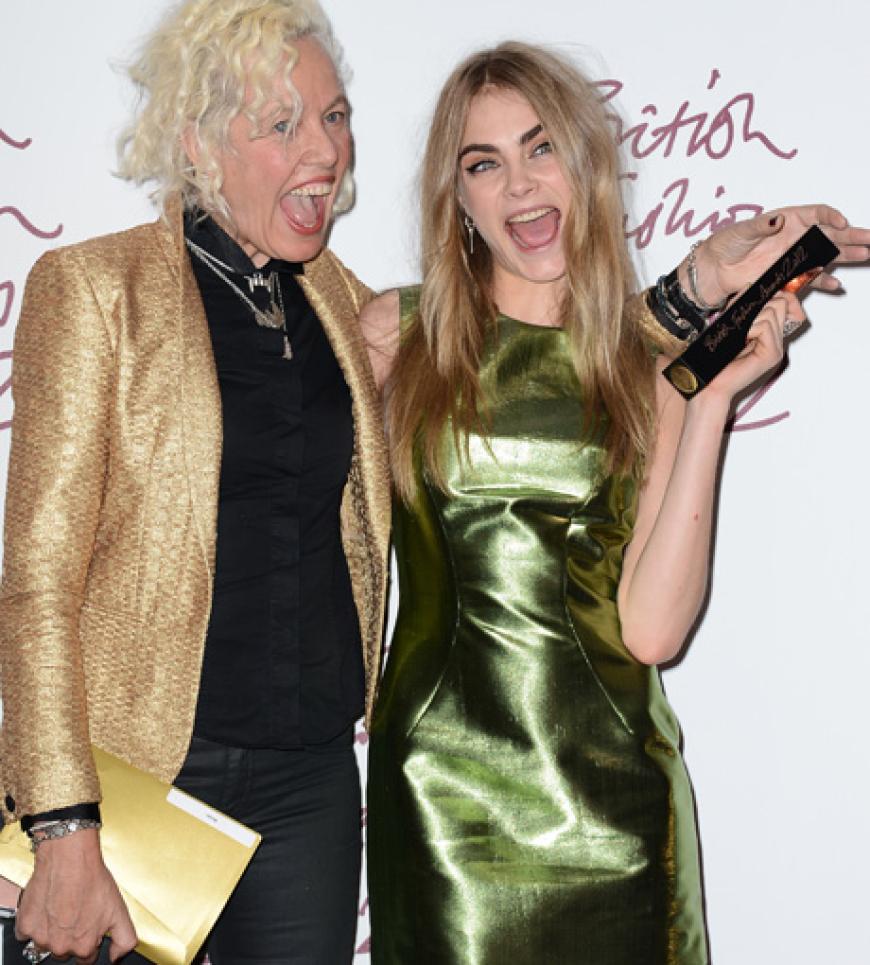 Fotografin Ellen Von Unwerth durfte den Preis an das Model des Jahres übergeben: Cara Delevingne
