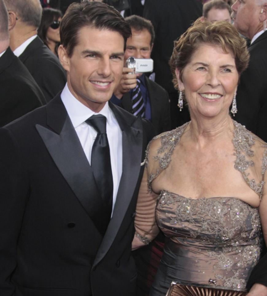 Tom Cruise und seine Mutter Mary Lee Mapother bei den Golden Globes 2009
