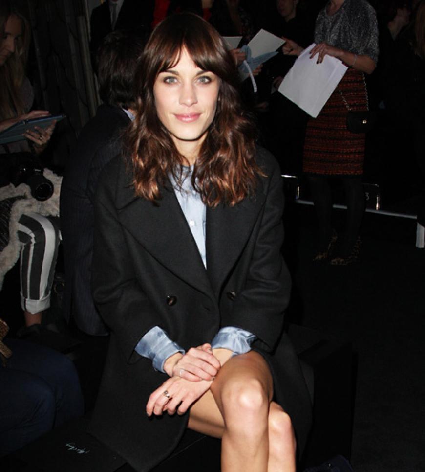 Alexa Chung durfte in der Front Row nicht fehlen