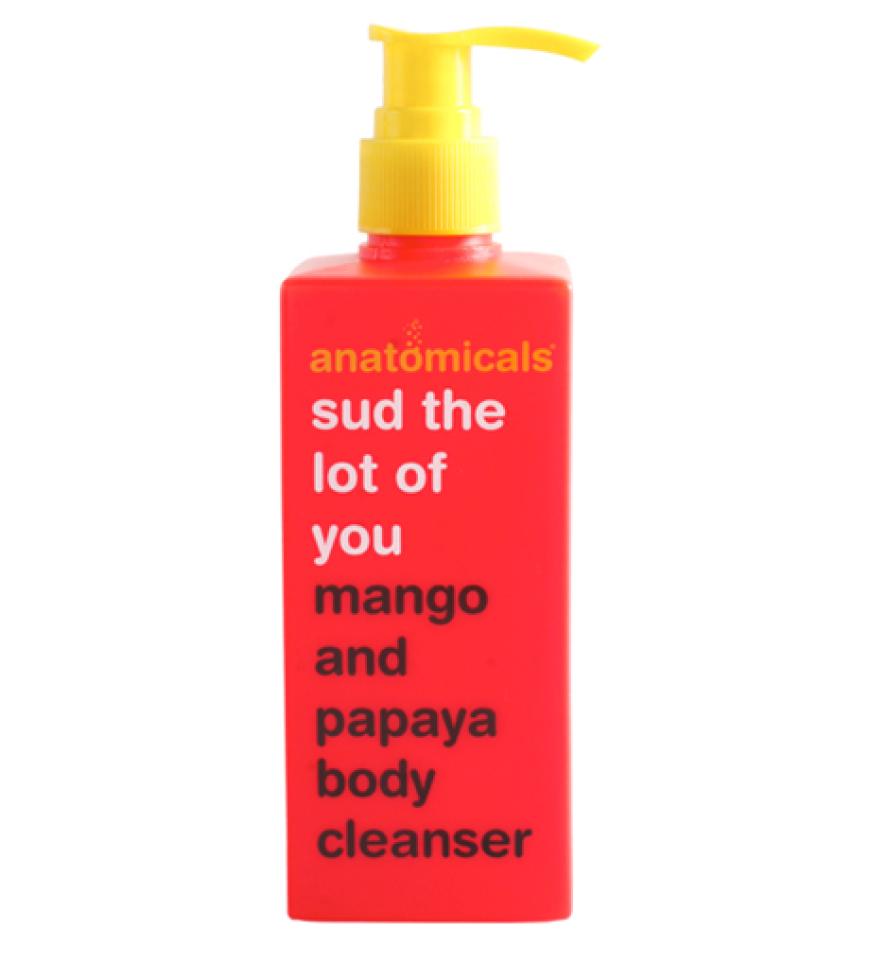 Duschgel „Sud the lot of you – Mango and Papaya“ von anatomicals über asos.de, ca. 7 Euro 
