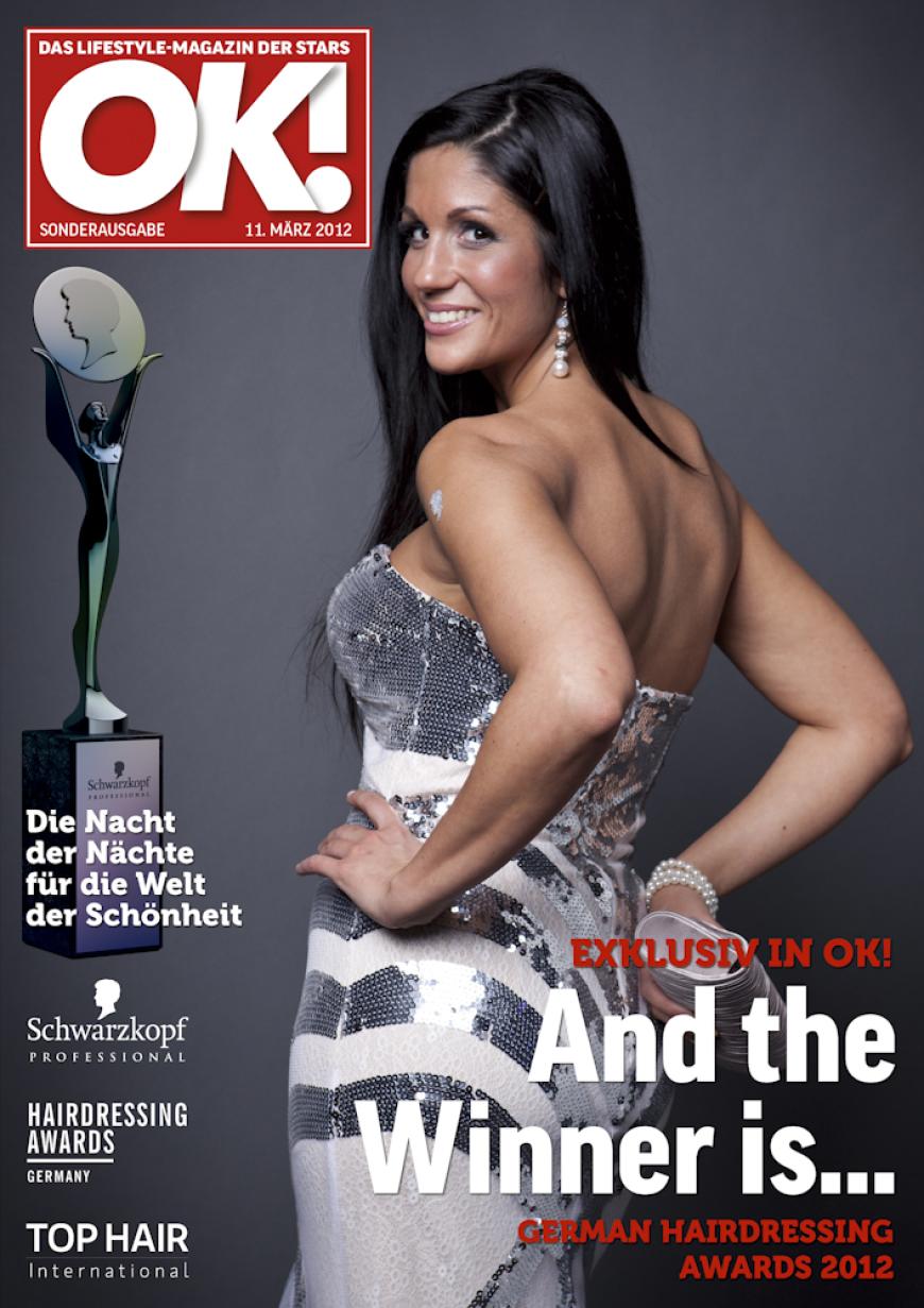 Einmal im Leben das Cover der OK! zieren! Für die Gäste des „German Hairdressing Award 2012“ wurde dieses Traum Wirklichkeit. Jeder Gast des Gala-Abends konnte an einem persönlichen OK! Fotoshooting teilnehmen - und die tollen Ergebnisse sehen Sie hier! Viel Spaß beim Durchklicken!