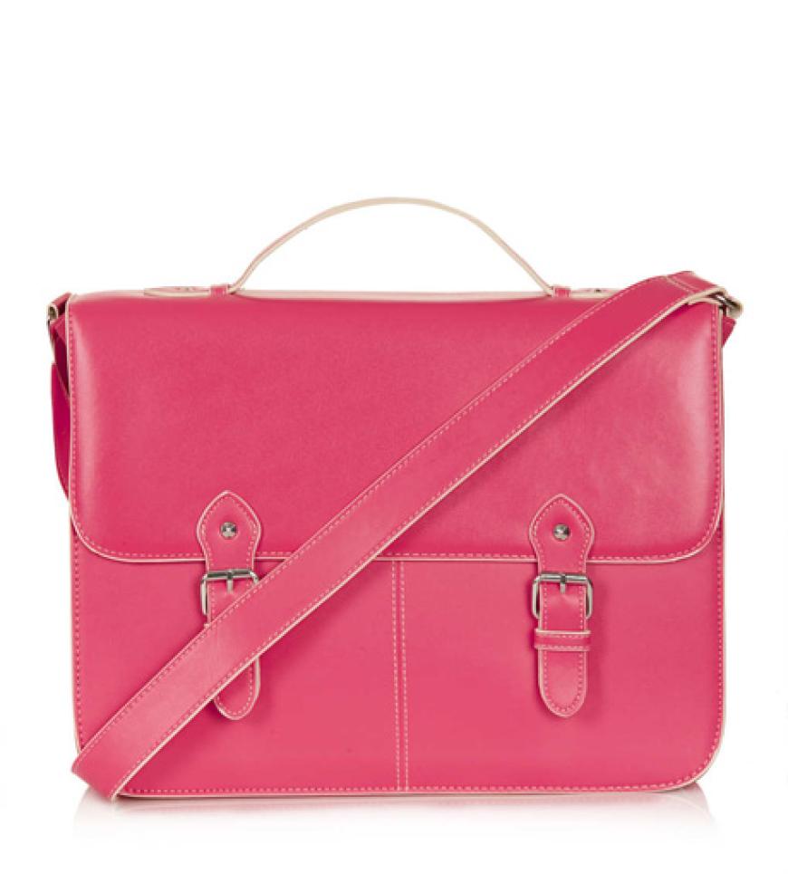 Bag to Business! Aktentasche in Pink. Von Topshop, ca. 45Euro