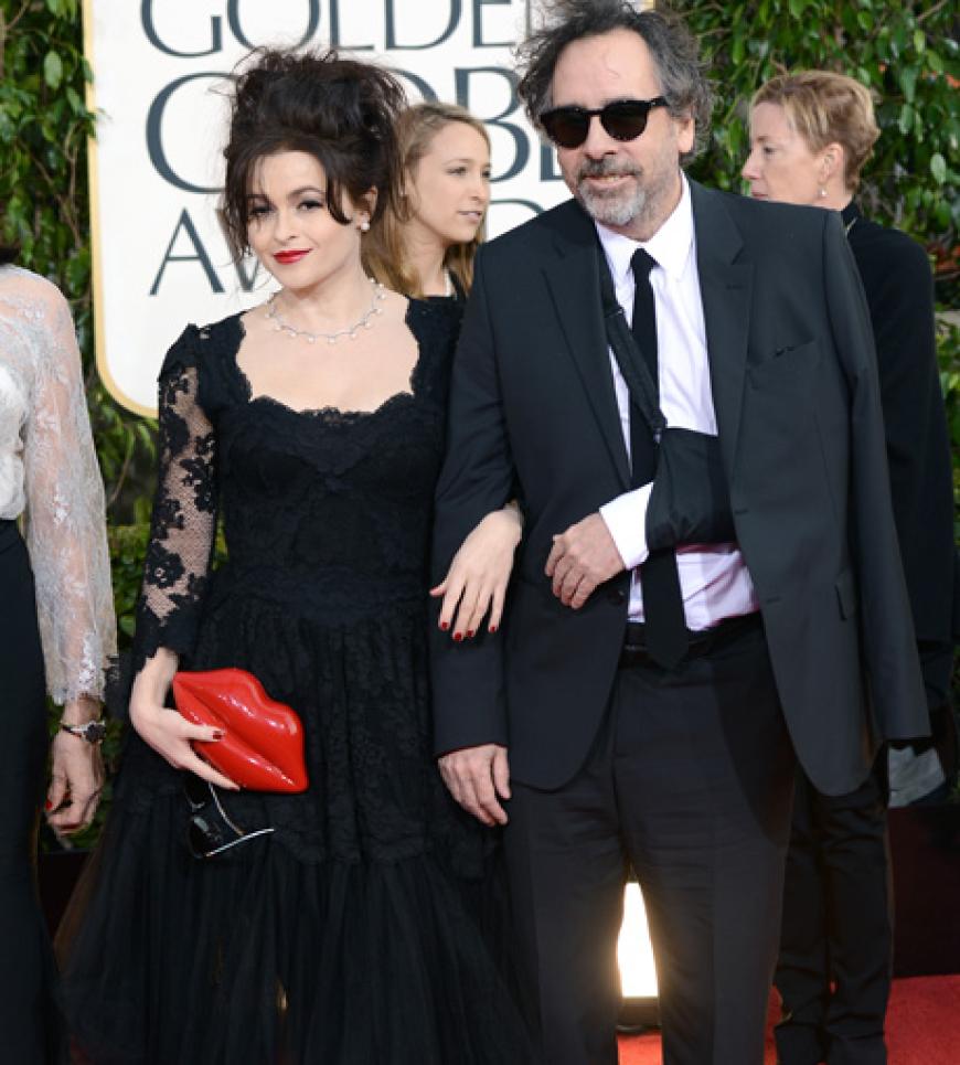 Schauspielerin Helena Bonham Carter und Regisseur Tim Burton (