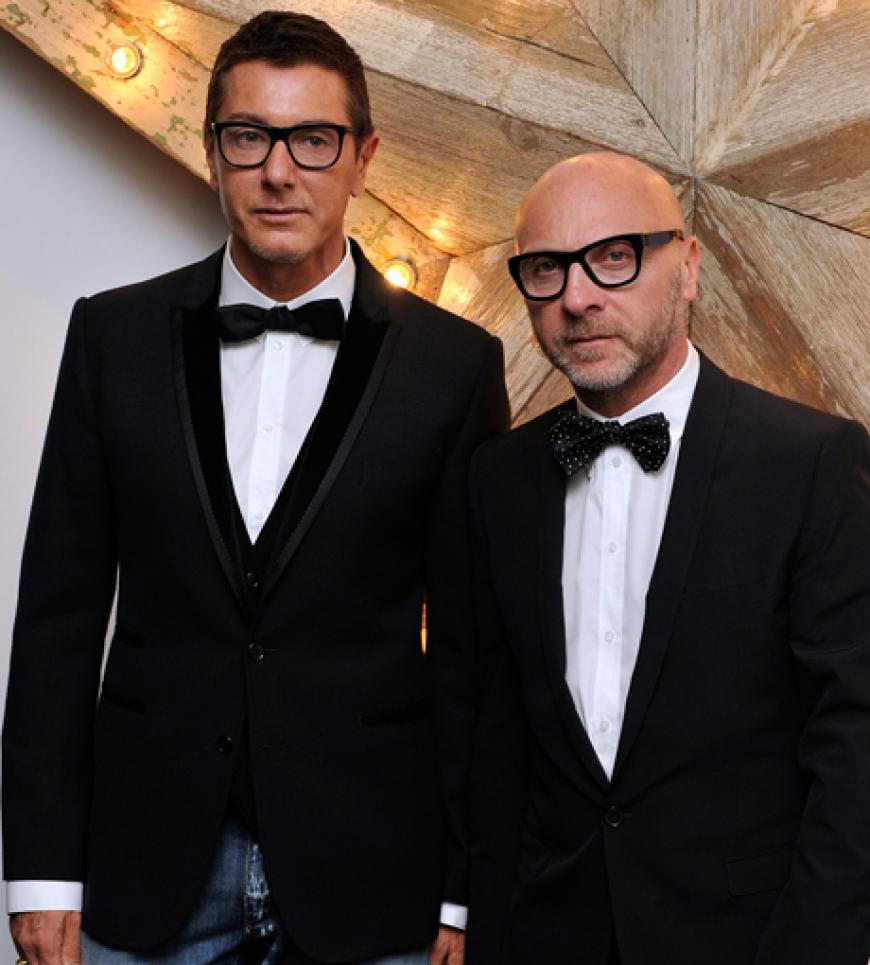 Durften natürlich nicht fehlen: Das Designer-Duo Domenico Dolce und Stefano Gabbana, zu deren Ehren das Event stattfand
