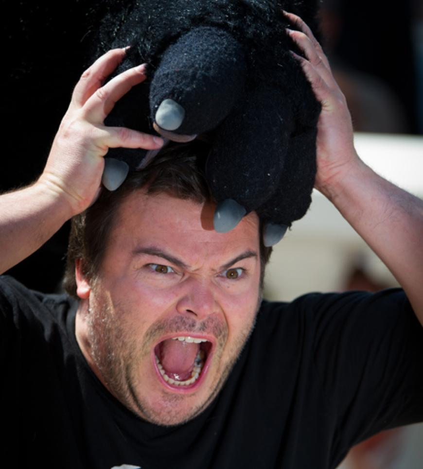 Natürlich ist Jack Black nur zu Scherzen aufgelegt