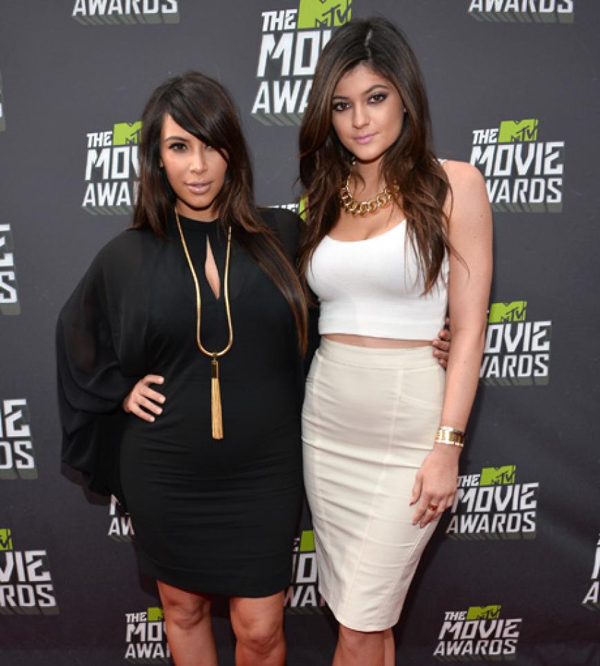 Kylie mit ihrer Halbschwester Kim