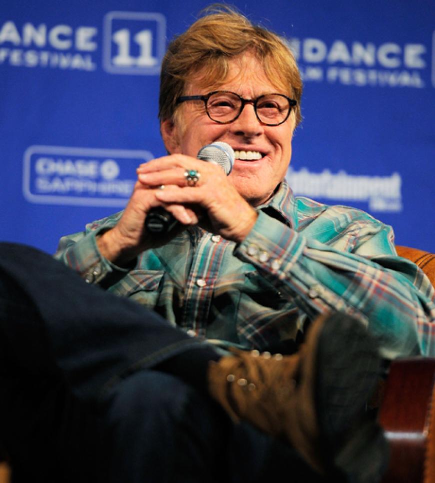 Sundance Festivalpräsident und -gründer Robert Redford freut sich über die erfolgreiche Entwicklung des etwas anderen Filmfestivals