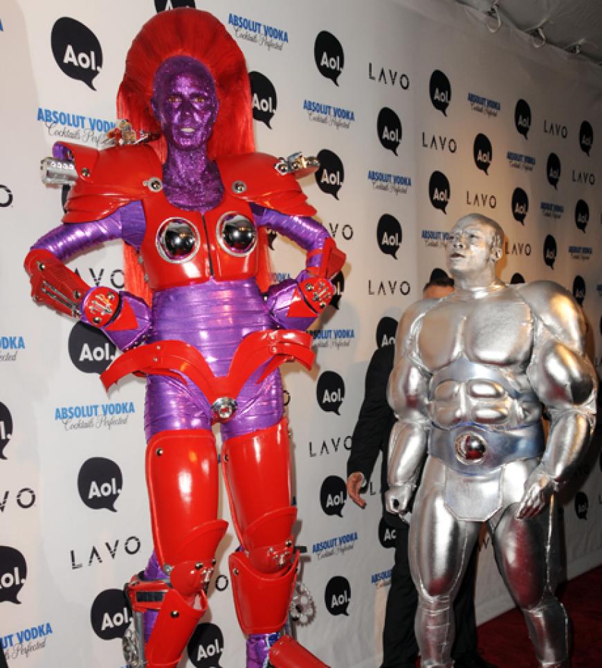 Da muss selbst Gatte Seal nach oben gucken: Heidi im Superheldinnen-Outfit bei ihrer Halloween-Party im letzten Jahr in New York
