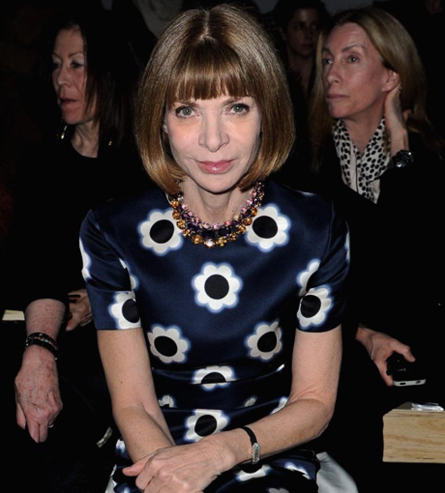 Anna Wintour (US Vogue) darf in Paris natürlich nicht fehlen