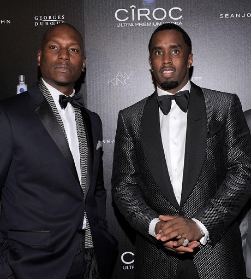 Rapper Tyrese Gibson folgte der Einladung von P. Diddy natürlich gern