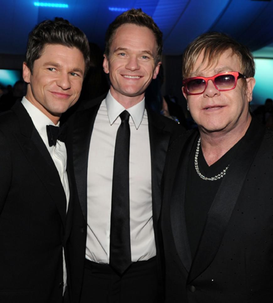 Ortswechsel: Auch Sir Elton John gab wieder seine berühmte Aids Foundation Party nach den Oscars. Auf der Gästeliste: David Burtka und sein Lebensgefährte Neil Patrick Harris