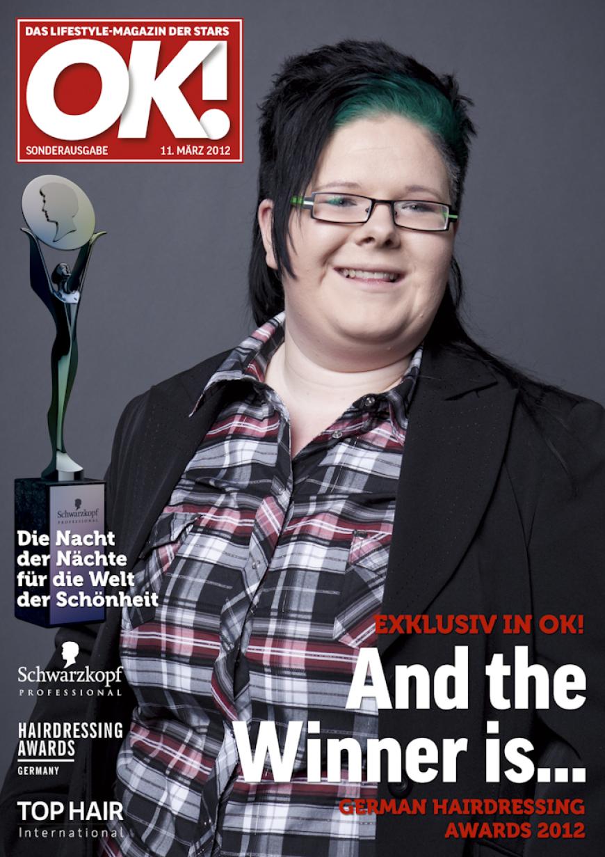Einmal im Leben das Cover der OK! zieren! Für die Gäste des „German Hairdressing Award 2012“ wurde dieses Traum Wirklichkeit. Jeder Gast des Gala-Abends konnte an einem persönlichen OK! Fotoshooting teilnehmen - und die tollen Ergebnisse sehen Sie hier! Viel Spaß beim Durchklicken!