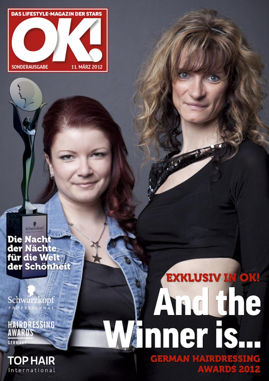 Einmal im Leben das Cover der OK! zieren! Für die Gäste des „German Hairdressing Award 2012“ wurde dieses Traum Wirklichkeit. Jeder Gast des Gala-Abends konnte an einem persönlichen OK! Fotoshooting teilnehmen - und die tollen Ergebnisse sehen Sie hier! Viel Spaß beim Durchklicken!