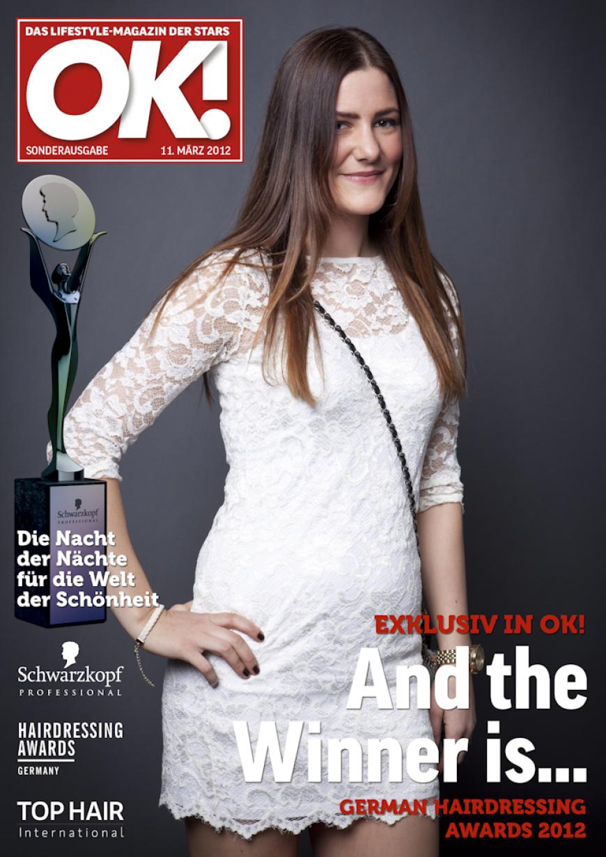 Einmal im Leben das Cover der OK! zieren! Für die Gäste des „German Hairdressing Award 2012“ wurde dieses Traum Wirklichkeit. Jeder Gast des Gala-Abends konnte an einem persönlichen OK! Fotoshooting teilnehmen - und die tollen Ergebnisse sehen Sie hier! Viel Spaß beim Durchklicken!