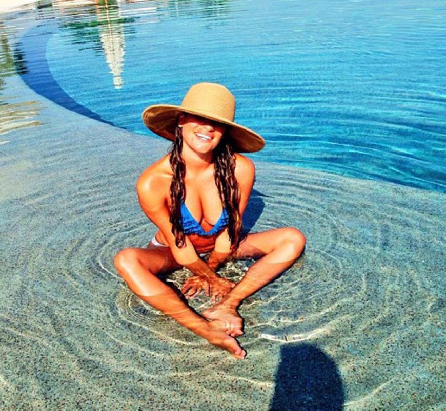 Und auch Schauspielerin Lea Michele präsentierte sich ihren Fans auf Instagram schon im sexy Zweiteiler
